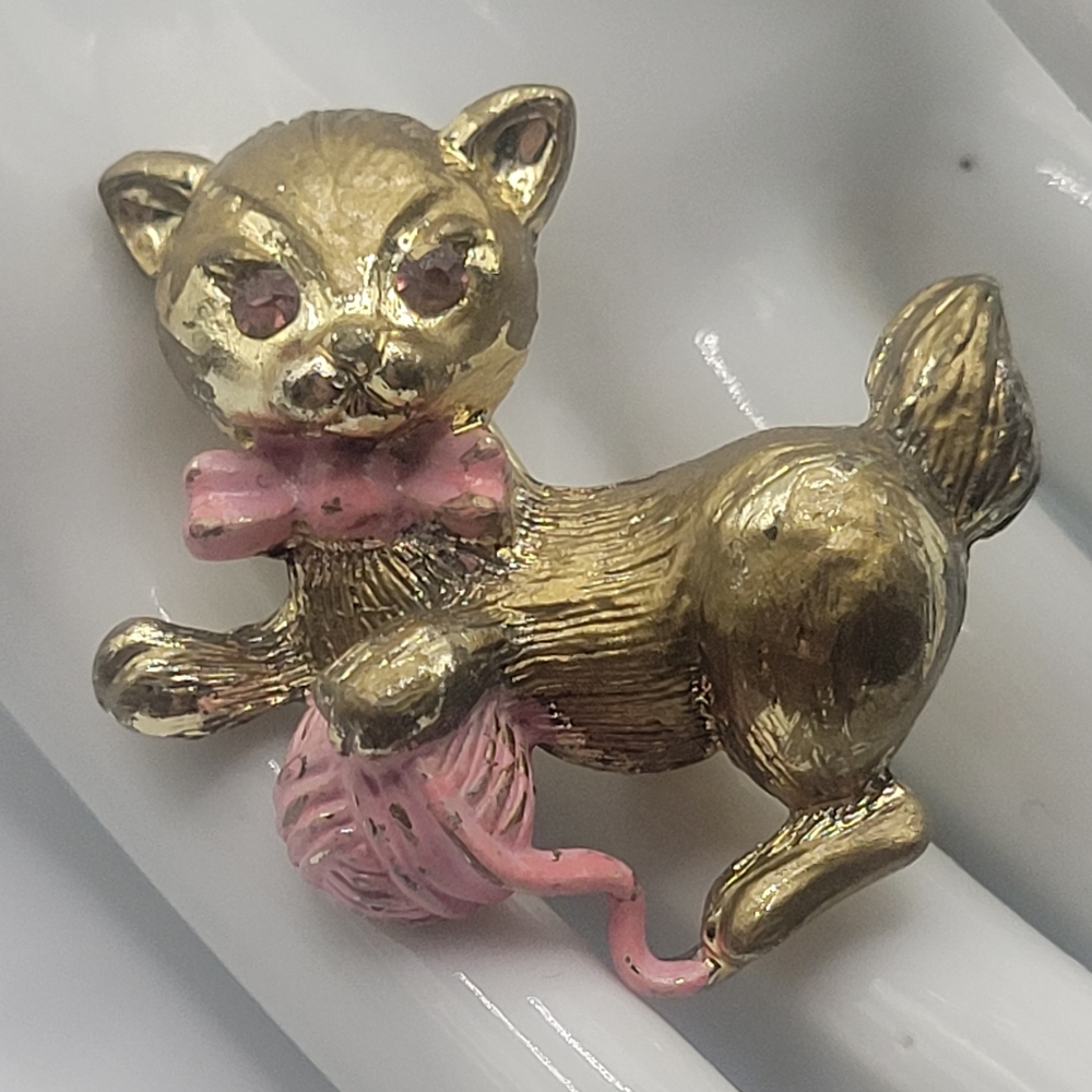 🐈‍⬛Kitty Cat🐈‍⬛ Brooch Pin Vintage